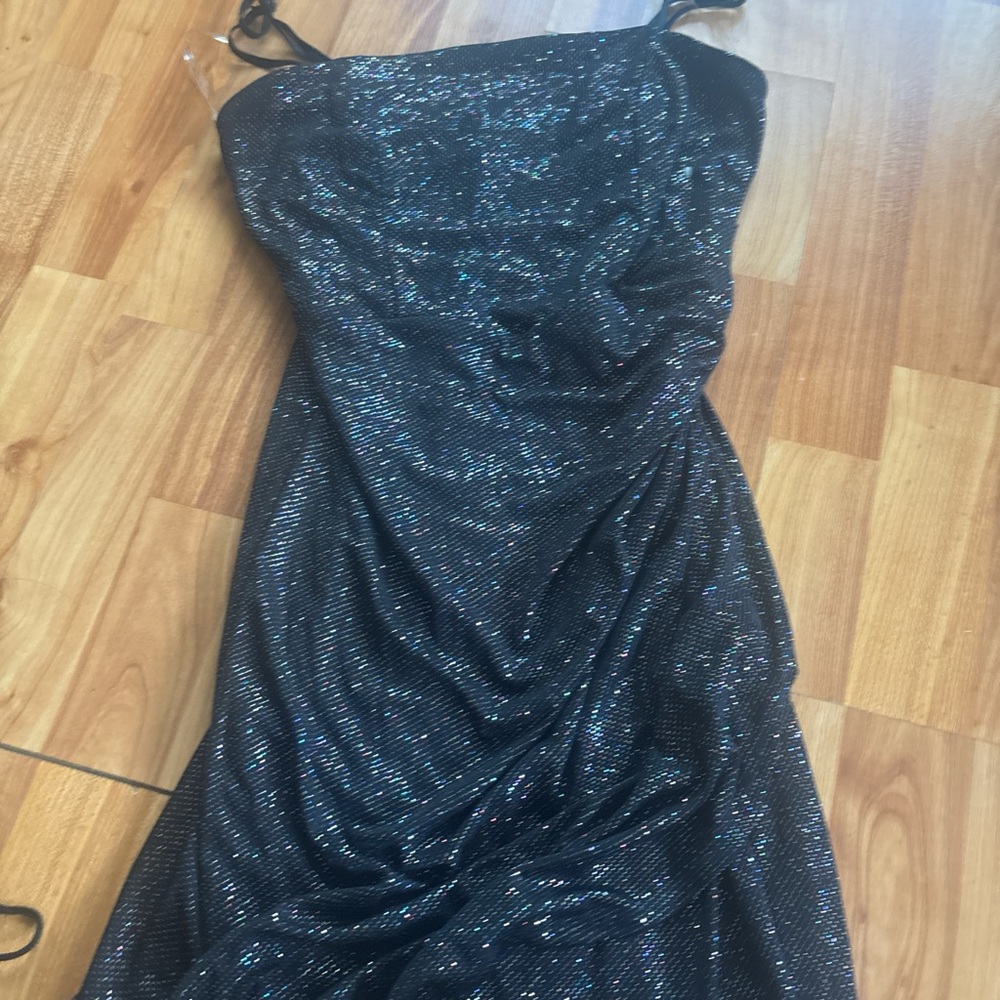 Elegant Black Sequin Dress